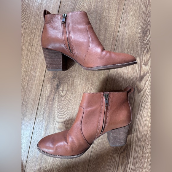 Madewell Leather Women's Brown Ankle Boots 🤎 - Picture 1 of 7